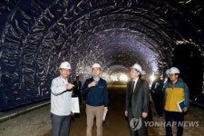 김기현 울산시장, 옥동∼농소1 터널공사 현장 방문