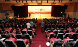 지방선거 공천자 연수장 찾은 홍준표