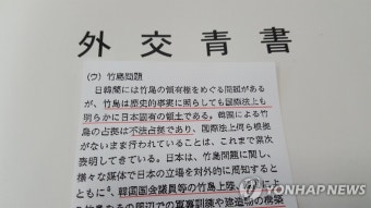 '독도 일본땅' 억지 주장 담은 일본 외교청서