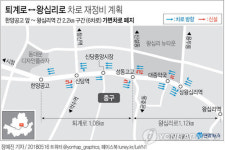 퇴계로↔왕십리로 가변차로 폐지…6월말까지 재정비 공사