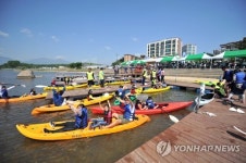 영랑호에서 카누 배워요…속초시, 카누체험교실 운영
