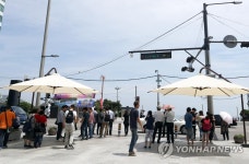 해운대해변 도로변 폭염대응 그늘막