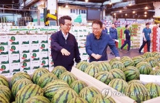 김원석 대표이사, 가락공판장 방문