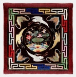 국가무형문화재 전승자의 자수방석