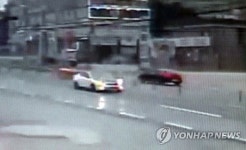 빗길 질주하는 안성 교통사고 차량