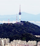 남한산성에서 선명하게 보이는 남산서울타워