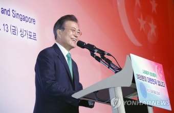 문 대통령, 싱가포르 동포들과 간담회