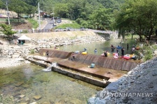 횡성 병지방계곡에 선바위자연캠핑장 개장