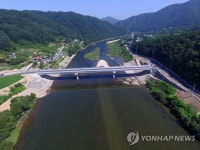 홍천 구룡밭교 준공 침수 걱정 끝