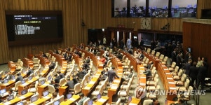 교육위와 문화체육관광위 위원장 선거하는 의원들