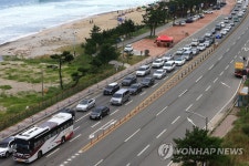 답답한 동해안 도로
