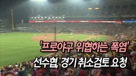 [영상] '프로야구 위협하는 폭염'…선수협, 경기 취소검토 요청