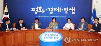 최고위원회의 발언하는 추미애 대표