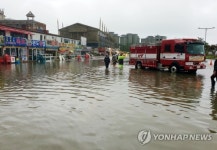 폭염속 물난리 속초 265㎜·강릉 251㎜…강릉역 등 곳곳 침수