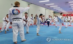 한국 태권도 한 수 배우러 왔어요