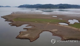 이제는 가뭄까지, 말라가는 예당저수지
