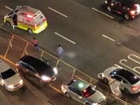 수원 경수대로서 무단횡단 중 사고…보행자 중상