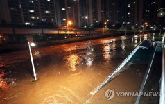 턱밑까지 차오른 중랑천