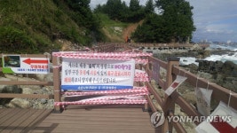 통제되는 속초 바다향기로