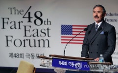 극동포럼 강연하는 해리 해리스 주한 미국대사