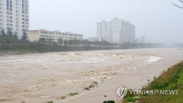 둔치까지 찬 하천