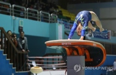 -전국체전- '체조요정' 여서정, 도마·마루운동 금메달…대회 3관왕