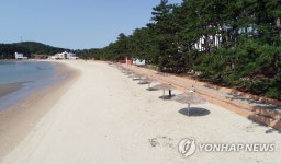 해남 송호마을 해변