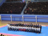 평화 염원 담은 태권도 시범공연에 평양시민 기립박수