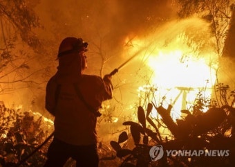 최악 산불 와중 엄포라니…소방관노조, 트럼프 겨냥 