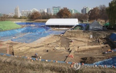몽촌토성 북문지 1,2지구 모습