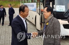 화진포휴게소 도착한 최문순 도지사