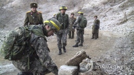 파괴된 북측 GP 검증하는 현장검증반