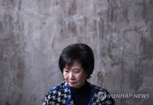 목포에서 기자회견 하는 손혜원