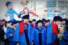 대구 테크노폴리스 인근 7개 학교 공동 졸업 퍼레이드 펼쳐