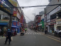 부산 해운대 애향길 얼기설기 전선 모두 땅속으로