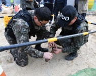 강릉 화력발전소 인근서 불발탄…6·25전쟁 때 총류탄 추정