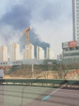 화성 동탄2신도시 아파트 공사현장서 화재…진화 중