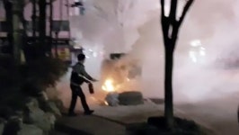 지상 변압기 옆 쓰레기 더미서 불길…경찰이 초기진화