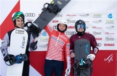 우진, 스노보드 크로스 세계주니어대회 3위…한국 최초 입상