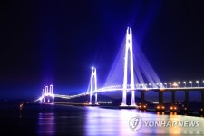 빛의 향연 신안 천사대교의 밤