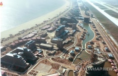 원산갈마지구 건설 현장