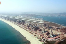 원산갈마지구 건설 현장