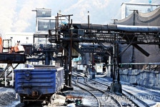 텅 빈 장성광업소 석탄 출하장