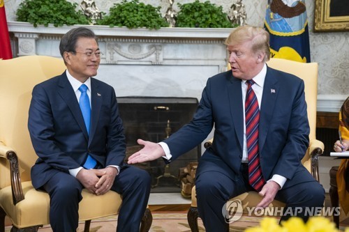 한미 협력 강조하는 트럼프, 한국과 훌륭한 관계 언급