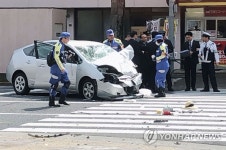 일본서 87세 고령운전자가 횡단보도 질주 사고