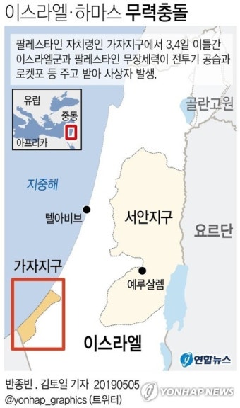 이스라엘·하마스 또 무력충돌…이틀간 팔레스타인인 6명 사망(종합2보)