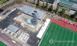 광주수영대회 하이다이빙 시설 80% 완성