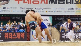 '힘 넘치는 밀어치기'
