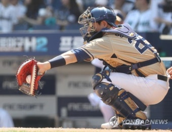 NC 포수 양의지, 하루 더 휴식 