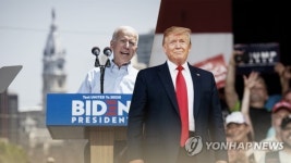 바이든측 반격…바이든 조롱한 김정은 두둔 트럼프 발언 시끌(종합)